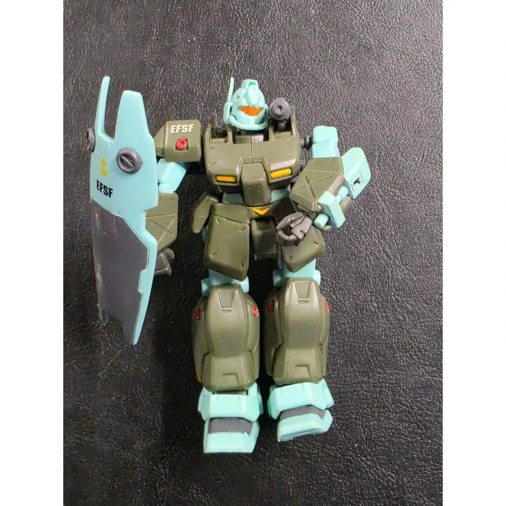 Bandai Gundam EFSF Action Figure Olive Teal Mecha Robot with Shield 4.5 Inch